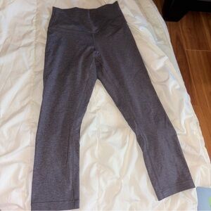 Lululemon Wunder Under High-Rise Leggings – Size 6, Heathered Charcoal Gray
